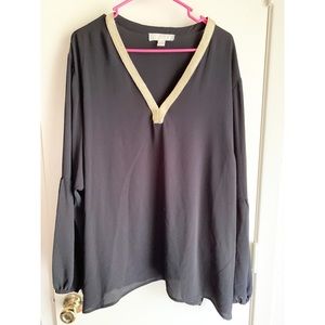 Michael Kors Gold Neck Top